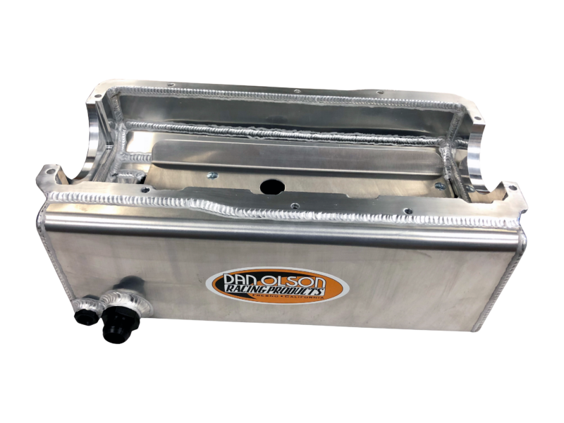 Dan Olson Racing Products SBC Single Stage Wet Sump Oil Pan 7 ¼” Deep With #16 Fitting *External Single Stage